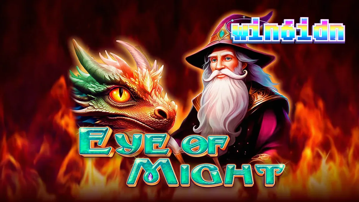 Tampilan visual slot Eye of Might dengan elemen fantasi