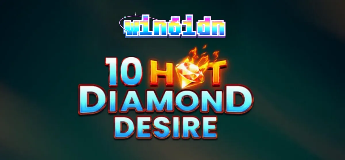 Tampilan visual slot 10 Hot Diamond Desire dengan simbol buah dan berlian yang bersinar